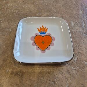 Coupelle cœur orange